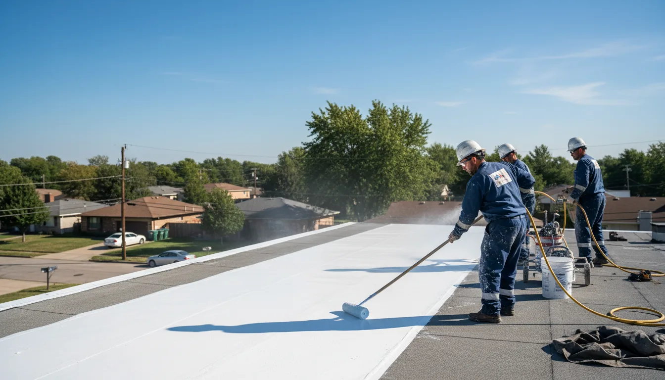 Commercial roof coating in Buckingham, VA near me